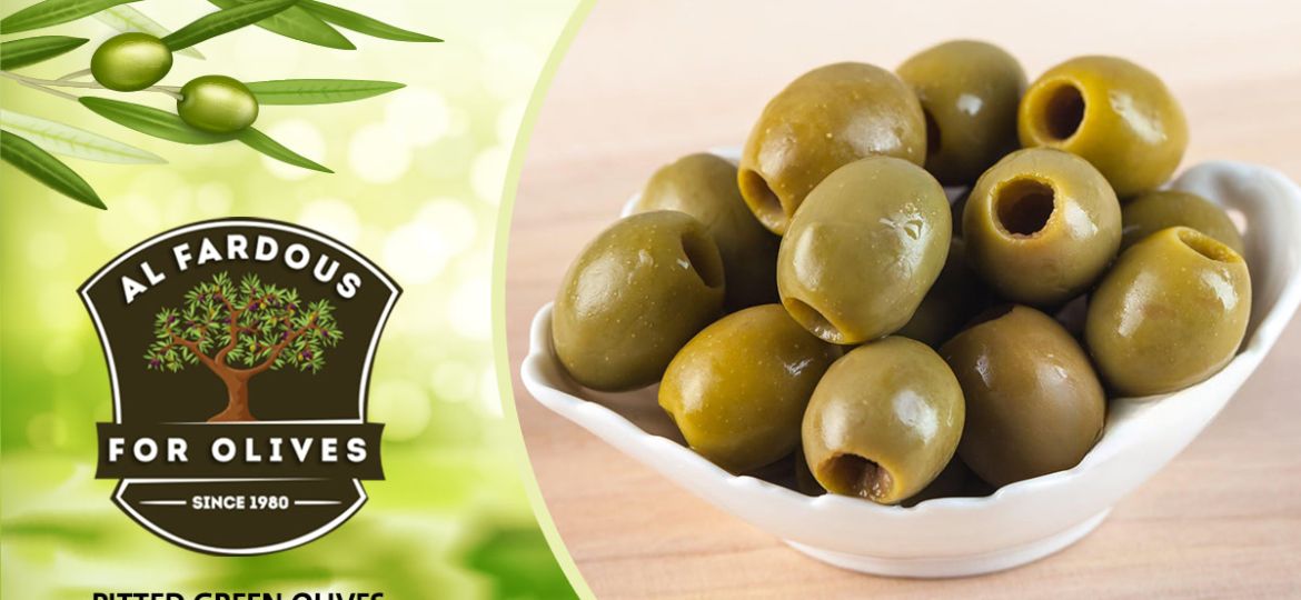 pitted green olives