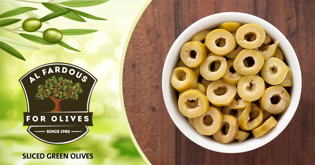 sliced green olives