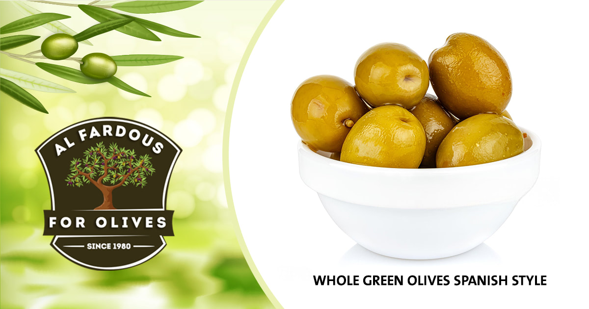 whole green olives spanish style
