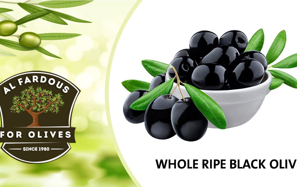 whole ripe black olives
